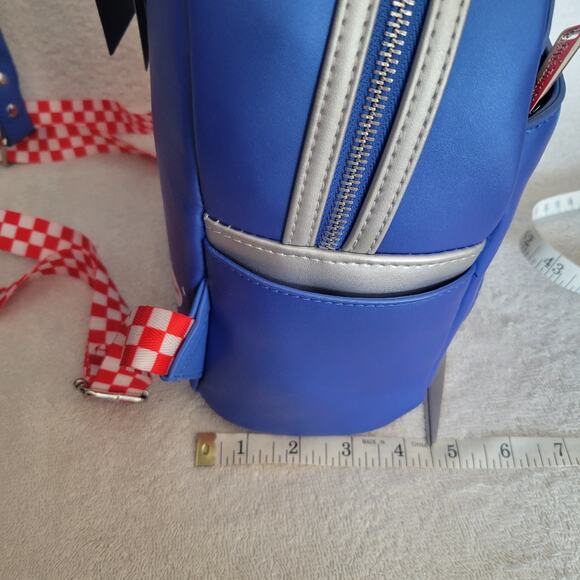 Loungefly Pixar Toy Story Pizza Planet Space Entry Mini Backpack Blue NWT - Picture 8 of 10